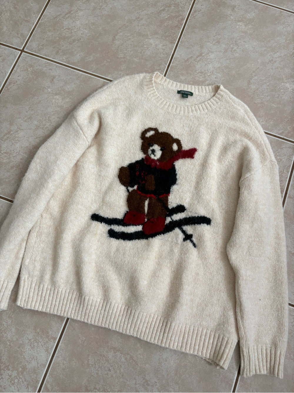 Ski bear sweater